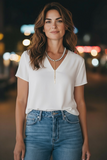 Grey Edison Pearl Lariat