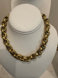 Bold Vintage Gold Chain Necklace